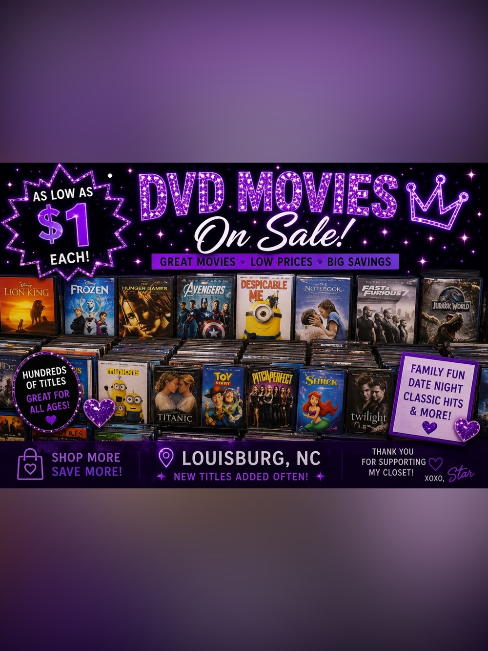 DVD Movies On Sale!
